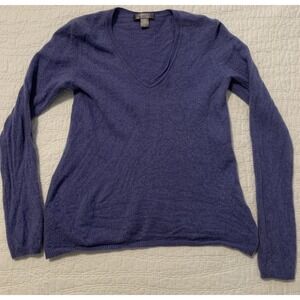 Cashmere by Charter Club Purple 100% Cashmere Long Sleeve Top Women's Size S